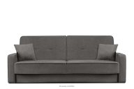 Wohnzimmer-Klappsofa aus graphitfarbenem Gewebestoff