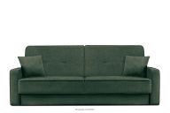 Wohnzimmer-Klappsofa aus marineblauem/beigefarbenem Gewebestoff