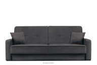 Wohnzimmer-Klappsofa aus marineblauem/braunem Gewebestoff