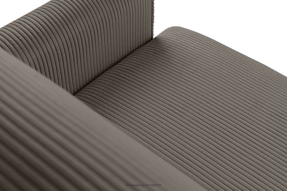 GUSTAVO II Ausklappbares Dreisitzer-Sofa aus graubeige Kordstoff graubeige - Foto 6