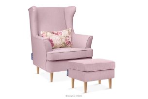 STRALIS, https://konsimo.de/kollektion/stralis/ Sessel und Pouffe auf Holzbeinen rosa rosa - Foto