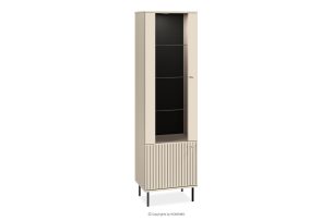 DROMA, https://konsimo.de/kollektion/droma/ Eleganter Vitrinenschrank in cremefarben Creme - Foto