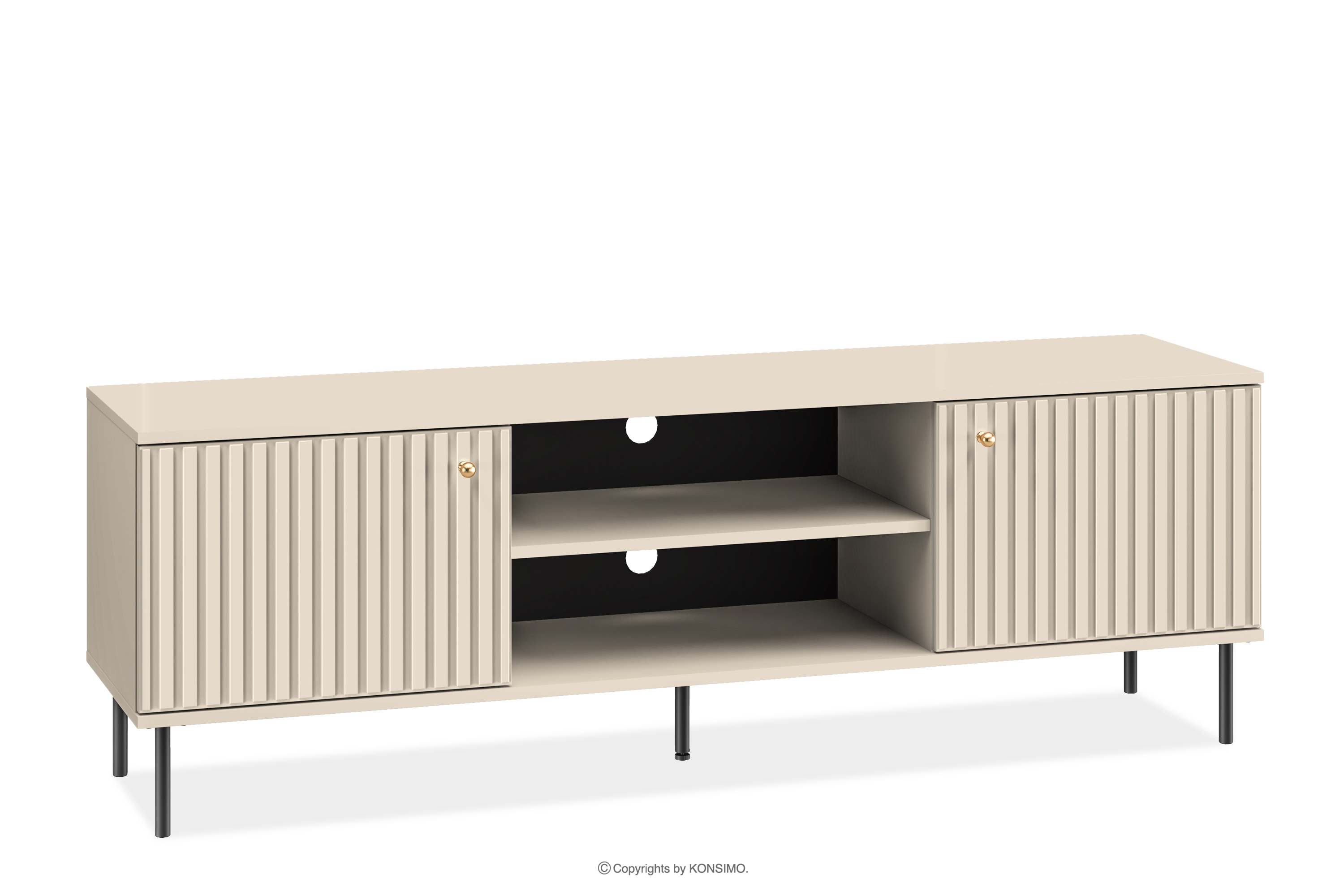 Eleganter TV-Schrank in cremefarben