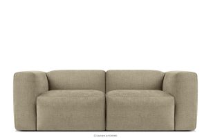 BUFFO, https://konsimo.de/kollektion/buffo/ Zweisitziges modulares Boho-Sofa aus geflochtenem Gewebestoff sand sandfarben - Foto