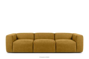 BUFFO, https://konsimo.de/kollektion/buffo/ Modular 3 boho sofa aus geflochtenem stoff honig Honig - Foto