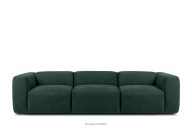 Modulares Dreisitzer-Boho-Sofa aus marineblauem Gewebestoff