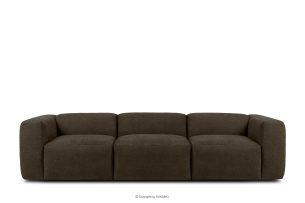 BUFFO, https://konsimo.de/kollektion/buffo/ Modular 3 boho sofa in geflochtenem stoff braun braun - Foto