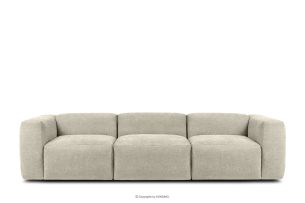 BUFFO, https://konsimo.de/kollektion/buffo/ Modulares Sofa 3 boho in geflochtenem Stoff ecru ecru - Foto