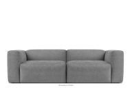 Wohnzimmer-Sofa "Wolke" aus hellgrauem Gewebestoff