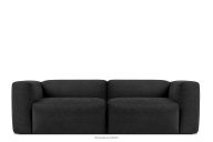 Wohnzimmer-Sofa "Wolke" aus graphitfarbenem Gewebestoff