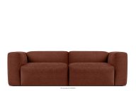 Wohnzimmer-Sofa aus muschelbraunem Gewebestoff