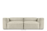 Lounge-Sofa "Wolke" aus ecrufarbenem Gewebestoff