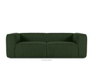 Großes Sofa aus Kordstoff, dunkelgrün