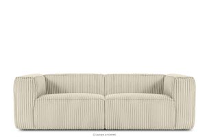 FEROX, https://konsimo.de/kollektion/ferox/ Großes cremefarbenes Sofa aus Kordstoff cremefarben - Foto