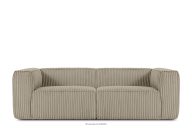 Großes beiges Sofa aus Kordstoff