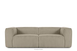 FEROX, https://konsimo.de/kollektion/ferox/ Großes fliederfarbenes Sofa aus Kordstoff rechts beige - Foto
