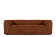Großes rotes Sofa aus Kordstoff