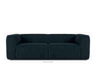 Großes marineblaues Sofa aus Kordstoff