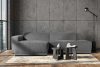 MUDI Wohnzimmer-Ecksofa links im Boho-Stil in beige grau - Foto 2
