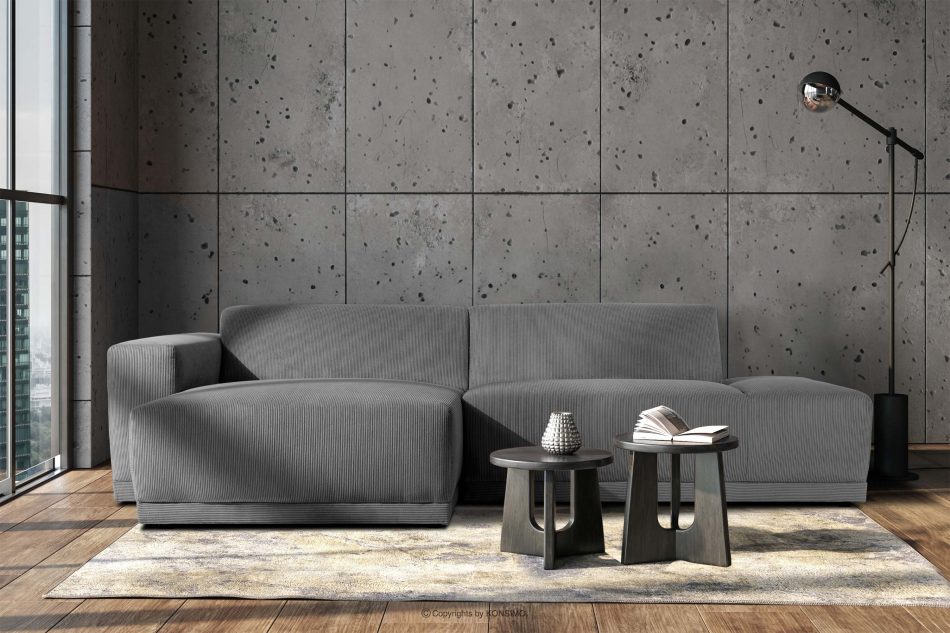 MUDI Wohnzimmer-Ecksofa links im Boho-Stil in beige grau - Foto 1