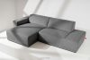 MUDI Wohnzimmer-Ecksofa links im Boho-Stil in beige grau - Foto 10