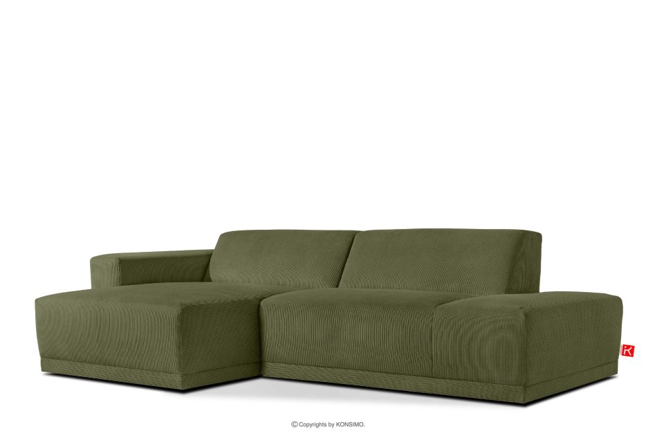 MUDI Lounge-Ecksofa links im Boho-Stil in khakigrün khaki - Foto 2