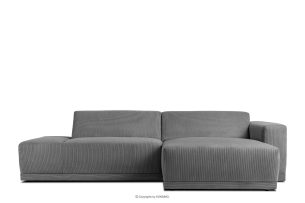 MUDI, https://konsimo.de/kollektion/mudi/ Wohnzimmer-Ecksofa rechts im Boho-Stil in grau grau - Foto