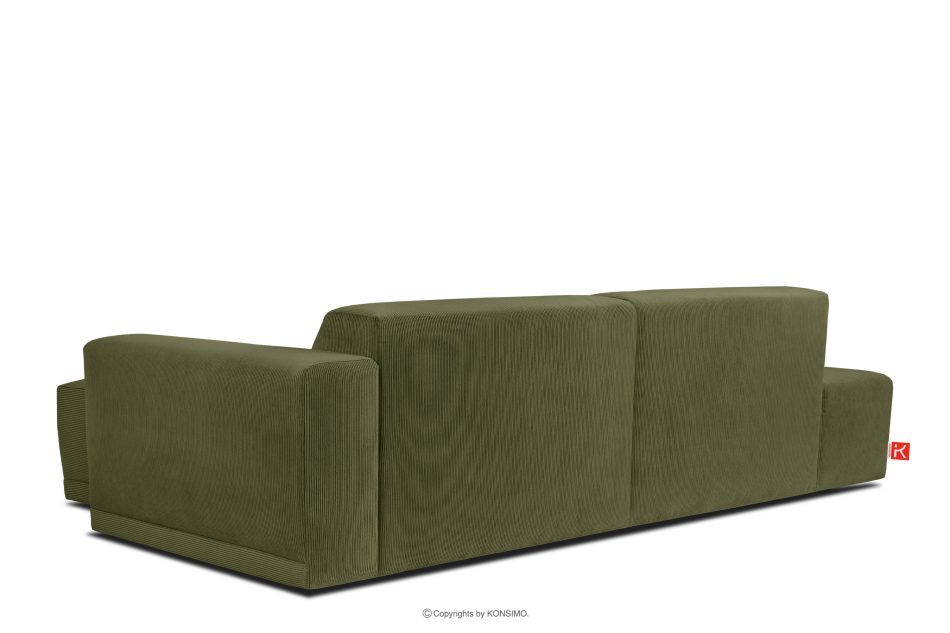 MUDI Wohnzimmer-Ecksofa rechts im Boho-Stil in khakigrün khaki - Foto 4