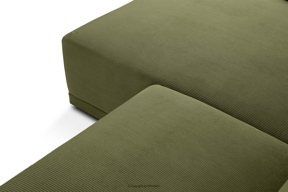 MUDI Wohnzimmer-Ecksofa rechts im Boho-Stil in khakigrün khaki - Foto 7