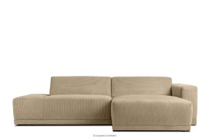 MUDI, https://konsimo.de/kollektion/mudi/ Boho-Stil Wohnzimmer Ecksofa beige rechts beige - Foto