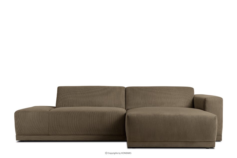 MUDI Wohnzimmer-Ecksofa rechts im Boho-Stil in braun braun - Foto 0