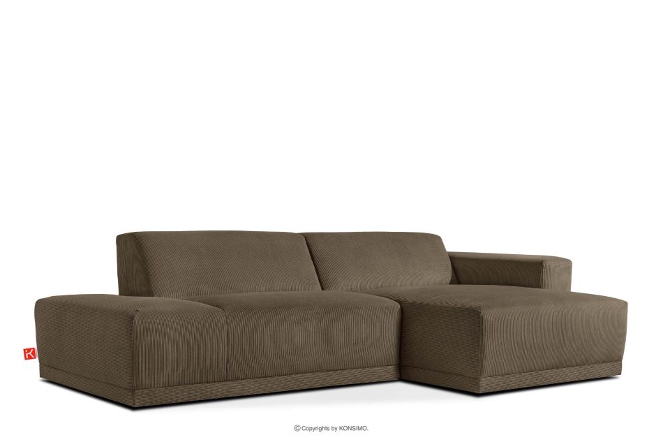 MUDI Wohnzimmer-Ecksofa rechts im Boho-Stil in braun braun - Foto 2