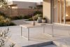 TRIBO Stahl-Gartenset im Industriestil, weiß, für 4 Personen weiß/beige - Foto 24