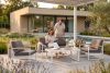 TRIBO Weißer Loft-Style-Gartensessel aus Stahl weiß/beige - Foto 12