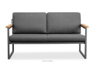 Anthrazitfarbenes Stahlsofa im Loft-Stil für Garten 2