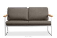 Weißes Gartensofa 2 Loft Style in Stahl