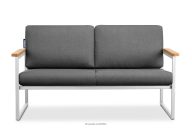 Gartensofa 2 weiß loft style in Stahl