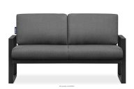 Sofa 2 für Terrasse aus Stahl im Industriestil schwarz