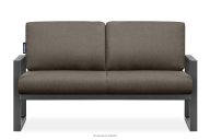 Loft-Stahl-Gartensofa 2 anthrazit