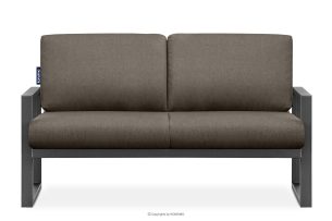 FRENA, https://konsimo.de/kollektion/frena/ Loft-Stahl-Gartensofa 2 anthrazit anthrazit/beige - Foto