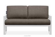 Terrassensofa aus Stahl im Loft-Stil weiß