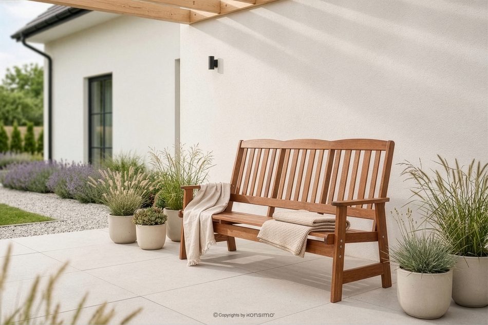 ALCES Gartenmöbelset aus massivem Kiefernholz für 5 Personen braun - Foto 32