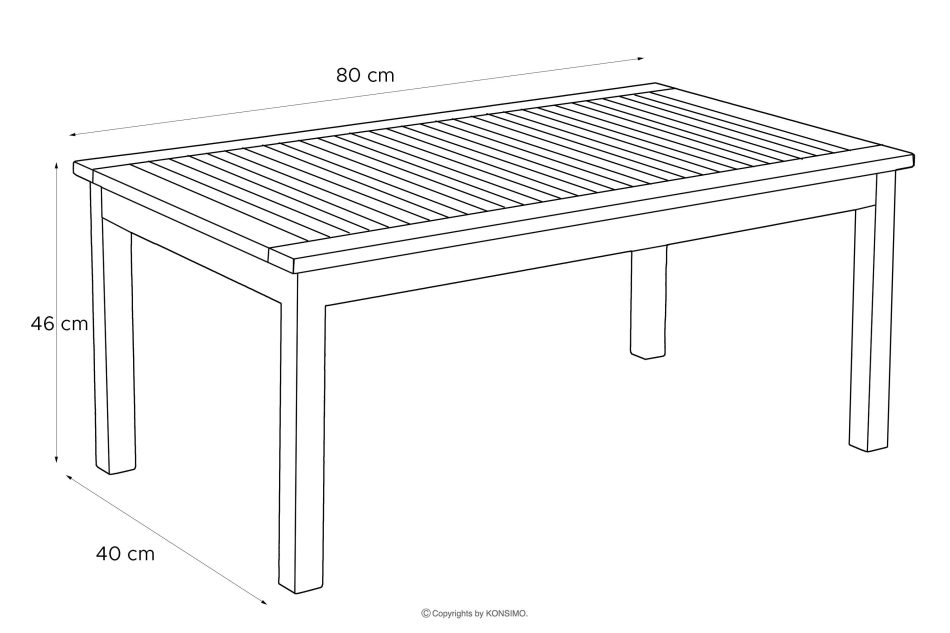 TIMIDUS Gartenmöbelset in Holz für 4 Personen braun - Foto 21