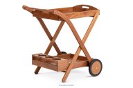 Bar auf Rädern aus Kiefernholz für den Garten