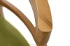 LILIO Vintage-Stuhl aus Velours-Stoff/hellem Eichenholz olivfarben oliv/hell Eiche - Foto 5