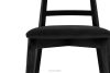 LILIO Vintage-Stuhl aus Velours-Stoff schwarz schwarz/schwarz - Foto 5