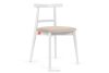 LILIO Vintage-Stuhl aus Velours-Stoff weiß/cremefarben creme/weiß - Foto 1