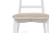 LILIO Vintage-Stuhl aus Velours-Stoff weiß/cremefarben creme/weiß - Foto 6