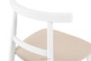 LILIO Vintage-Stuhl aus Velours-Stoff weiß/cremefarben creme/weiß - Foto 7