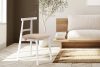LILIO Vintage-Stuhl aus Velours-Stoff weiß/cremefarben creme/weiß - Foto 8
